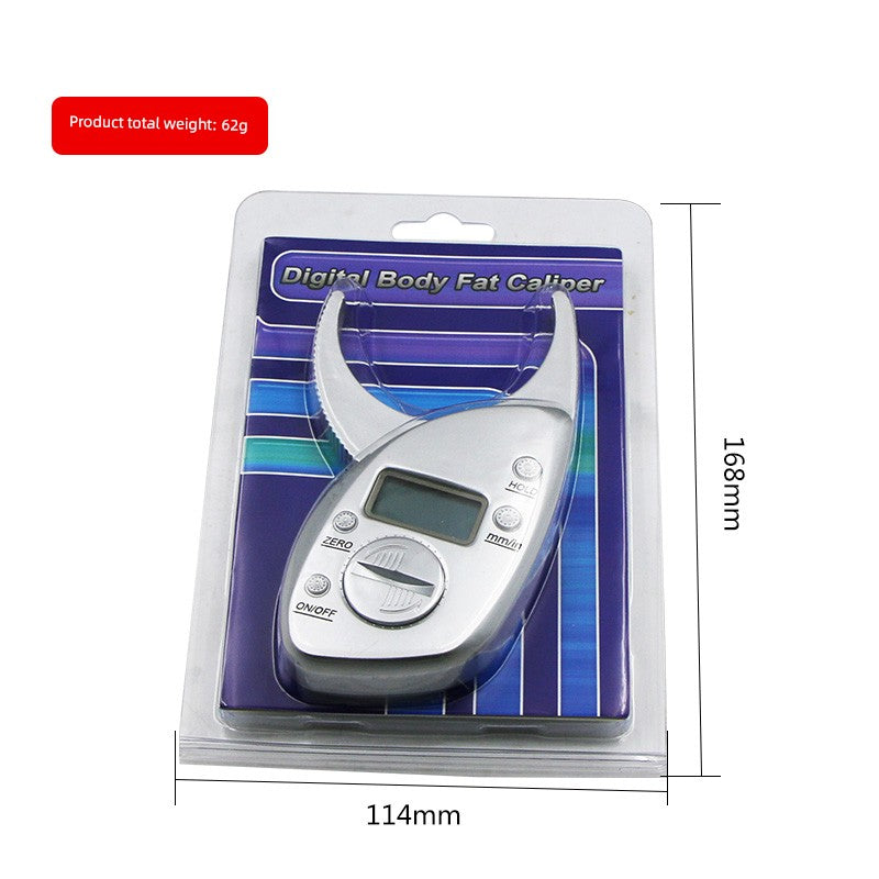 Body Fat Clip Sebum Clamp Measuring Body Fat Skinfold Thickness Measuring Meter For Home Hand-Held Digital Display Digital Subcutaneous Fat Ruler