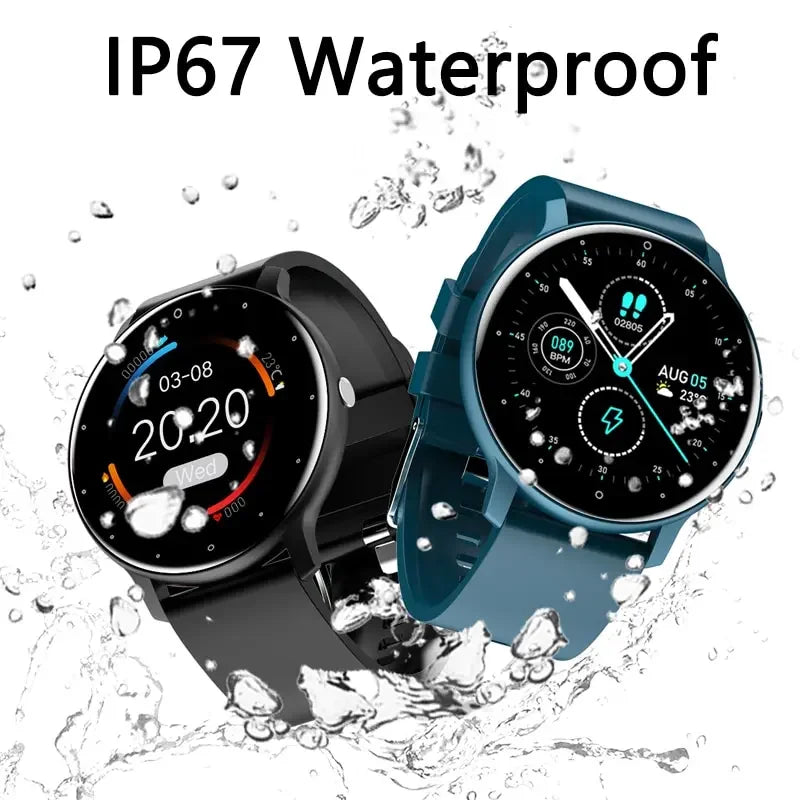 LIGE 2024 New Men Smart Watch Real-time Activity Tracker Heart Rate Monitor Sports Women Smart Watch Men Clock For Android IOS