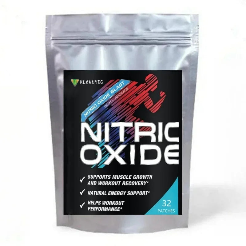 Extra Strength Nitric Oxide Transdermal Patches - Performance Formula for Stamina & Endurance - for Strength & Energy