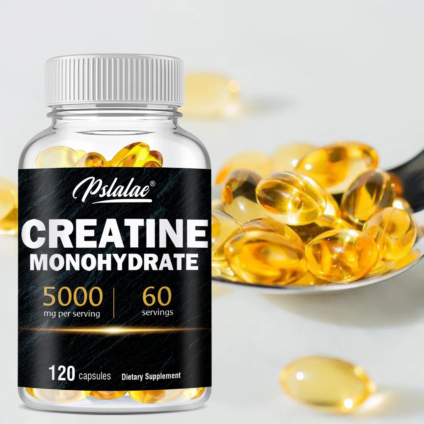 Creatine Monohydrate - Build Muscle, Improve Athletic Performance, Improve Energy Endurance , Promote Recovery - 120 Capsules