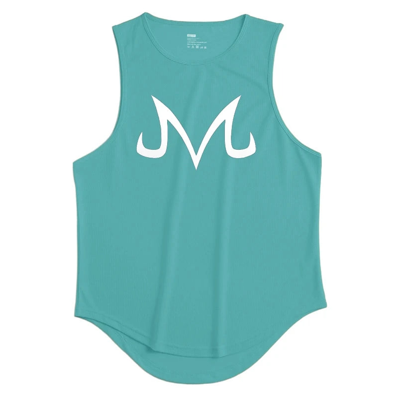 Summer Fitness Sports Tank Top Men's Breathable Loose Fit Training Sleeveless T-shirt Quick Drying vest Anime ZT Clothing