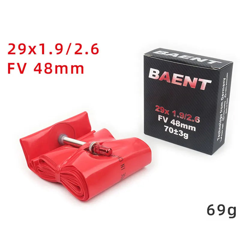 Baent TPU Ultralight Bicycle Inner Tube 29 Inch Mountain Bike Tire 27.5 26 Inch 48mm French Valve 1.26-1.75 1.9-2.7 Bike Parts