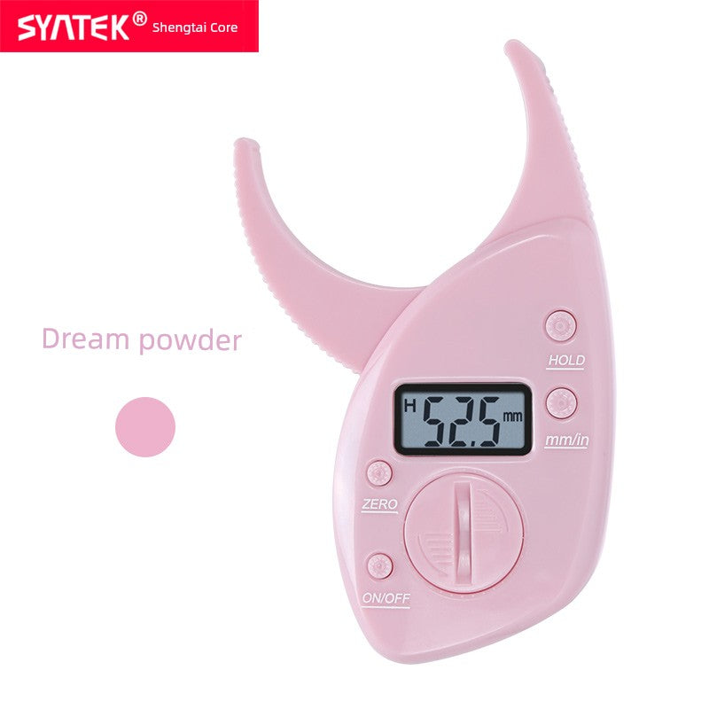 Digital Digital Fat Caliper Body Fat Clip Skin Fold Thickness Measuring Instrument Skin Fat Clip Body Fat Rate Fat Pliers Fitness Ruler