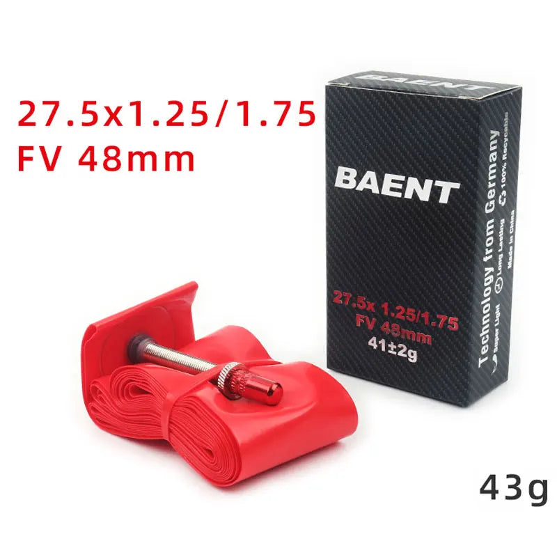 Baent TPU Ultralight Bicycle Inner Tube 29 Inch Mountain Bike Tire 27.5 26 Inch 48mm French Valve 1.26-1.75 1.9-2.7 Bike Parts