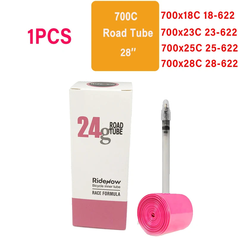 RideNow Ultralight Bike Inner Tube 700c Road Bicycle TPU Inner Tube 45mm 65mm 85mm French Valve Bike inner Tubes