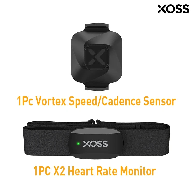 XOSS X2 Chest Strap Heart Sensor HRM Monitor Bluetooth ANT+ Wireless Smart Bicycle Sensor Health Fitness for Cycling, Running