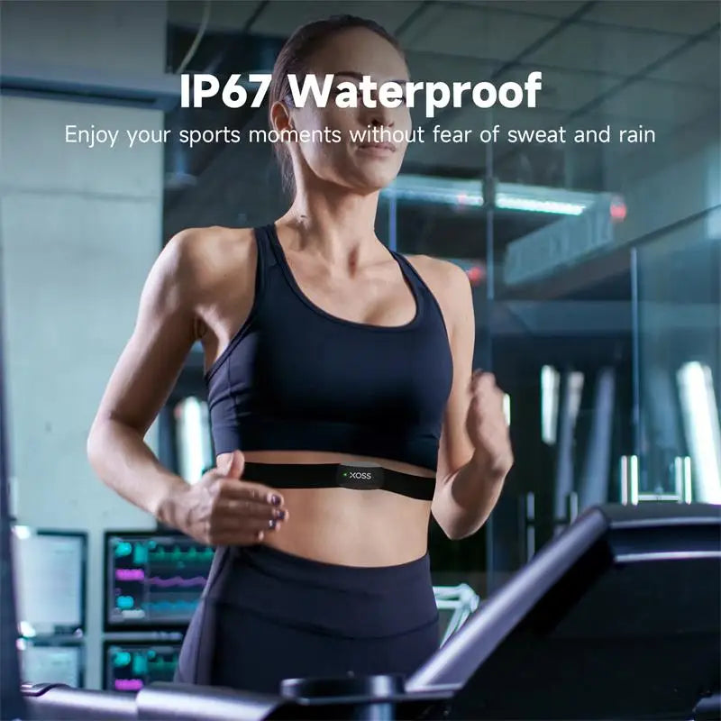 XOSS X2 Chest Strap Heart Sensor HRM Monitor Bluetooth ANT+ Wireless Smart Bicycle Sensor Health Fitness for Cycling, Running