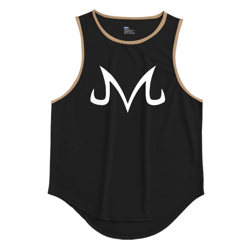 Summer Fitness Sports Tank Top Men's Breathable Loose Fit Training Sleeveless T-shirt Quick Drying vest Anime ZT Clothing