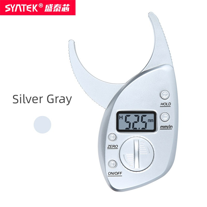 Digital Digital Fat Caliper Body Fat Clip Skin Fold Thickness Measuring Instrument Skin Fat Clip Body Fat Rate Fat Pliers Fitness Ruler