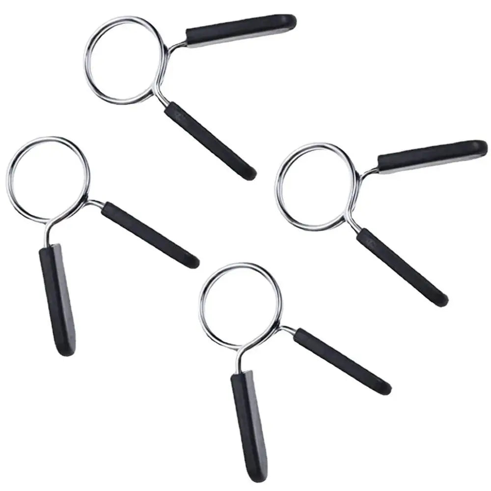 1 Pair Gym Barbell Clips Anti-loosening Dumbell Spring Collar Clips Stable 24/25/28/30mm Barbell Lock Clamp Trap Bar