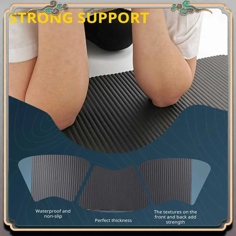 Durable 15MM Thick Yoga Mat Comfort Foam Knee Elbow Pad Mats For Exercise Yoga Pilates Indoor Pads Fitness Training