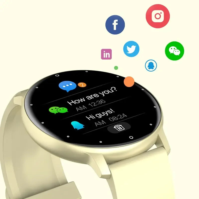 LIGE 2024 New Men Smart Watch Real-time Activity Tracker Heart Rate Monitor Sports Women Smart Watch Men Clock For Android IOS