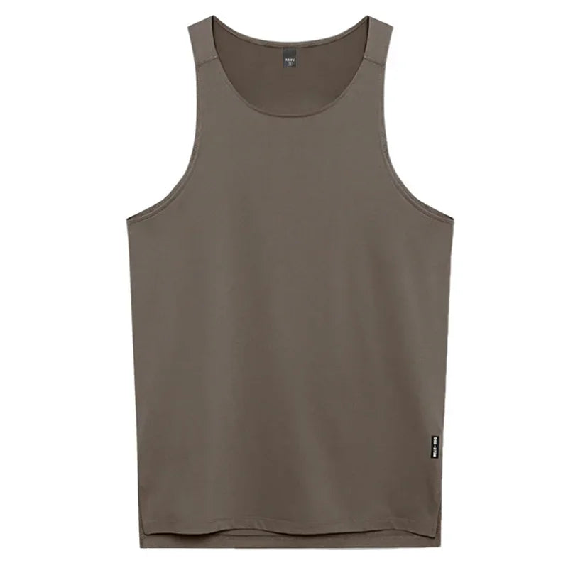Men's Gym Tank Top Bodybuilding Sleeveless Shirt Quick Dry Fitness Vest Workout Running Sports Muscle Casual Summer Undershirt