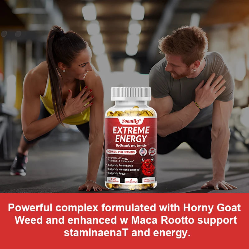 Ginseng Energy Booster - Increases focus, endurance and performance, reduces fatigue, motivation, natural energy boost