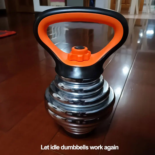 Adjustable Kettlebell Grip Suitable for Weight Plates, Kettle Bell, Home Gym Fitness, Exercise Muscles Handle, Push Up Bar Equip