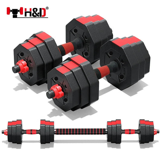 High Quality Environmentally Friendly Adjustable Gym Barbell and Dumbbells Free Weights for Training