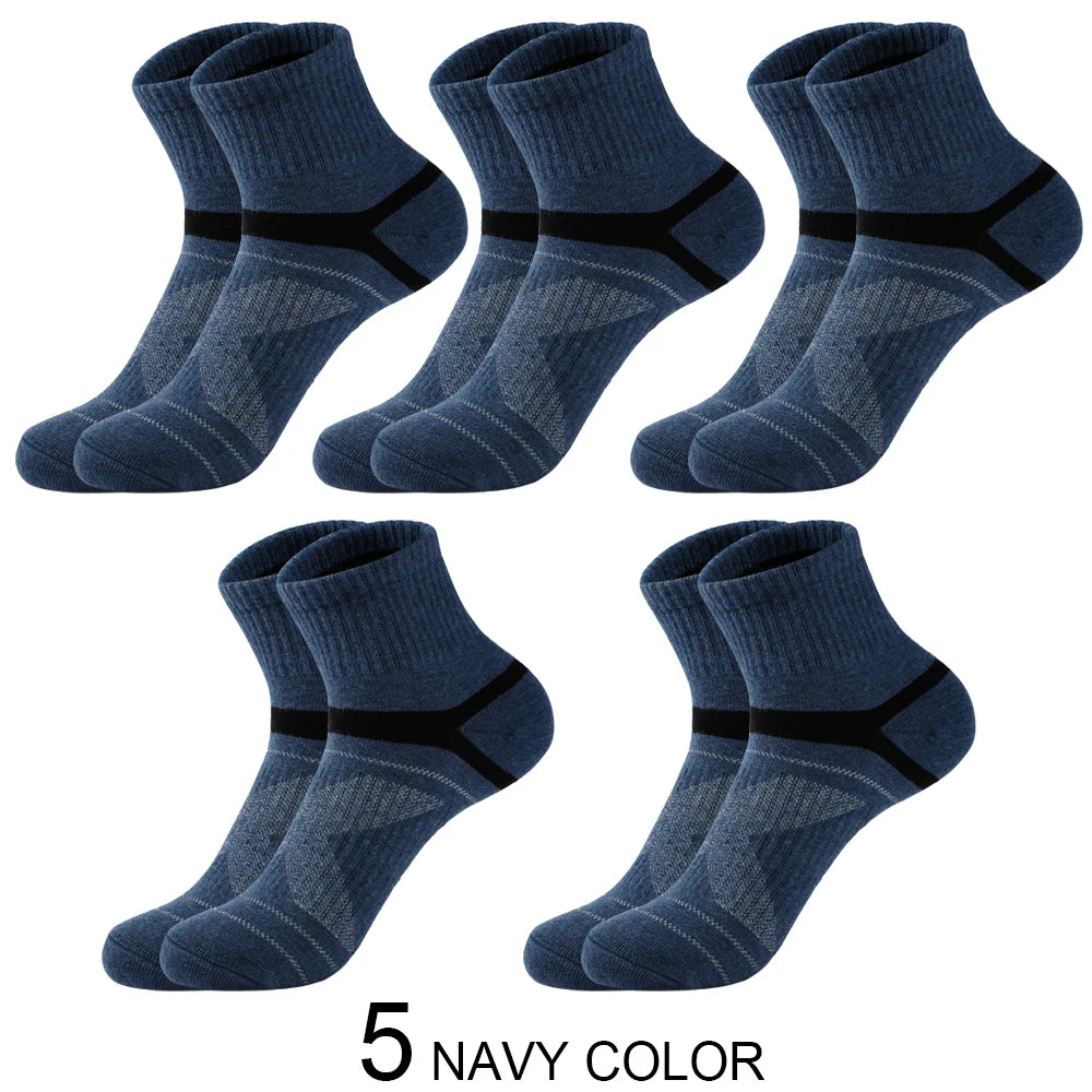 High Quality 5 Pairs Lot Men Cotton Socks Black Sports Socks Casual Run Summer Socks Men Breathable Male Sock Sokken Size38-45