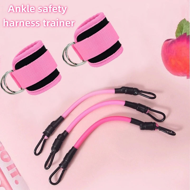 Ankle Belt Resistance Kit for Sports Exercise Yoga Elastic Ankle Weight Women's Strength Training Equipment Safe and Practical