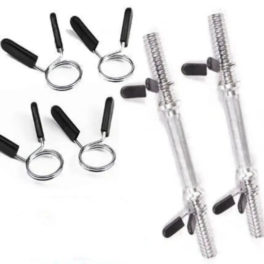 1 Pair Gym Barbell Clips Anti-loosening Dumbell Spring Collar Clips Stable 24/25/28/30mm Barbell Lock Clamp Trap Bar