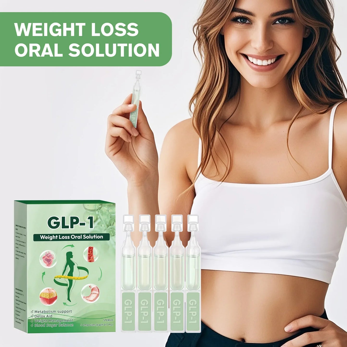 3/2/1Box GLP-1 Natural Supplement Drops,For Women Men Natural Advanced Body Care Liquids Drops Body Care Supplies