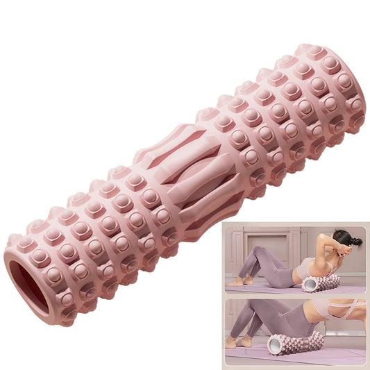 Yoga Column Gym Fitness Foam Roller Pilates Yoga Exercise Back Muscle Massage Roller Soft Yoga Block Muscle EVA Roller 30x8cm