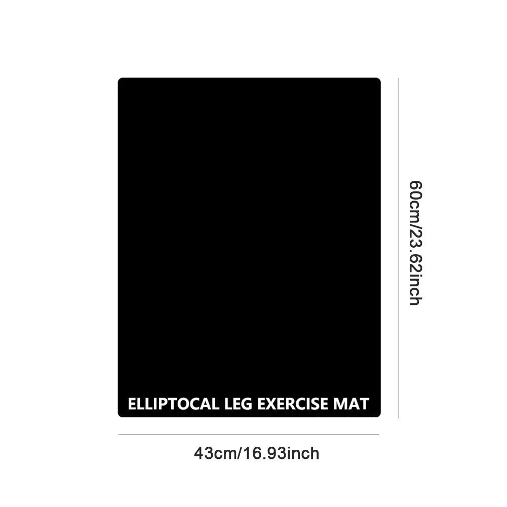 Ellipse Leg Exerciser Machine Mat Seated Foot Pedal Exerciser Mat Soft Stepper Floor Mat Enhance Stability for Fitness Sports