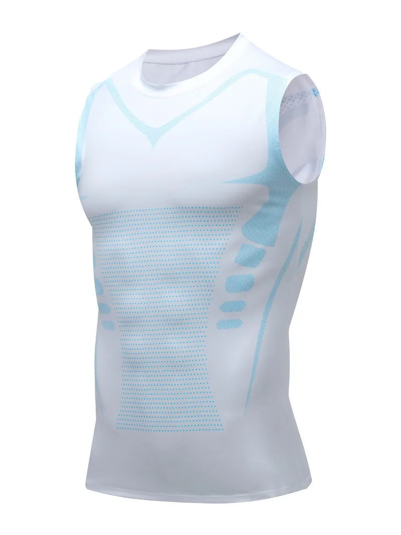 3D Printing Gym Clothes Men's Sleeveless Tights Running Basketball Training Clothes Tops Gym Vest Style Quick-dry Breathable Top
