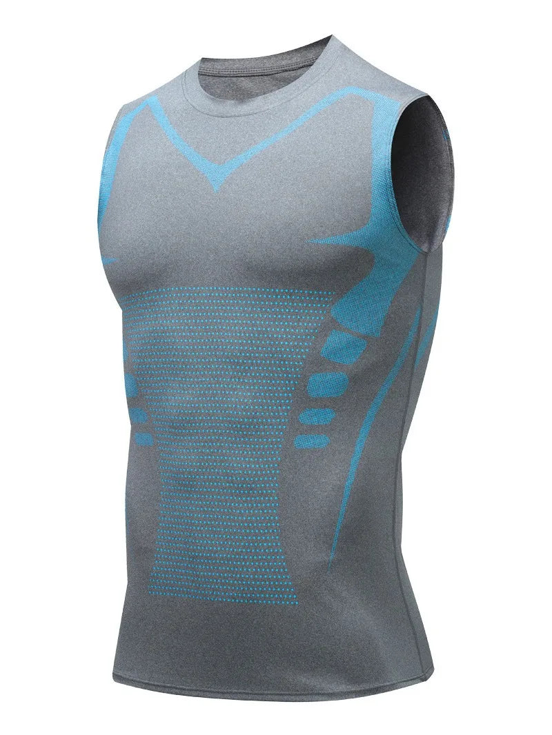 3D Printing Gym Clothes Men's Sleeveless Tights Running Basketball Training Clothes Tops Gym Vest Style Quick-dry Breathable Top