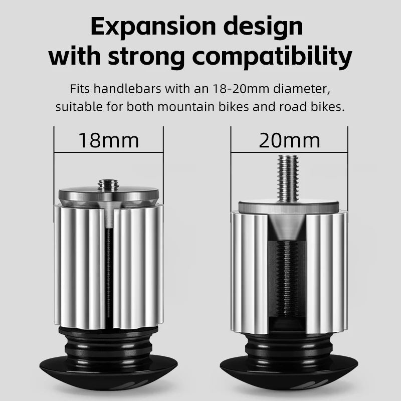 WEST BIKING Bicycle Handlebar End Plugs Aluminum Alloy For MTB Mountain Bike Road Cycling Handle Bar Grips Cap Multi-color Cover