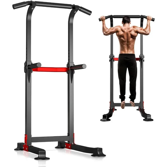 A Pull Up Bar Dip Bar Power Tower Fitness Equipment for Home Workout