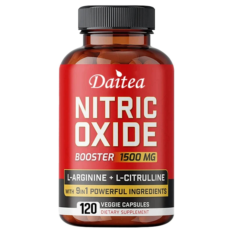 Nitric Oxide Capsules - Helps Improve Workout Performance, Muscle Growth and Strengthening, Physical Fitness