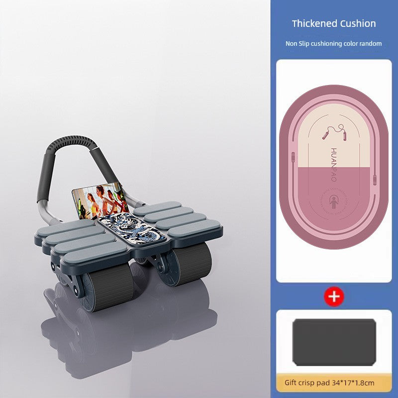 Abdominal Wheel Automatic Rebound 2024 New Arrival Elbow Support Four-Wheel Abdominal Wheel For Home Sports Fitness Equipment Exercise