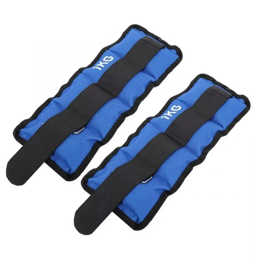 ankle and wrist weights from 1 to 5 kilos, adjustable double strap lasters, for fitness exercise gym training