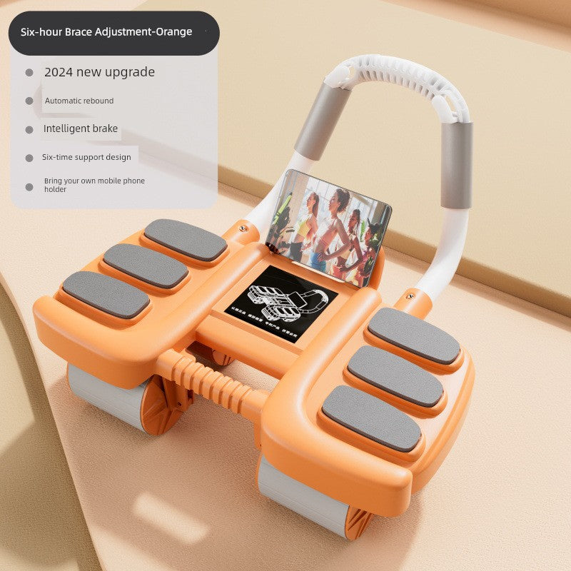 Abdominal Wheel Automatic Rebound 2024 New Arrival Elbow Support Four-Wheel Abdominal Wheel For Home Sports Fitness Equipment Exercise