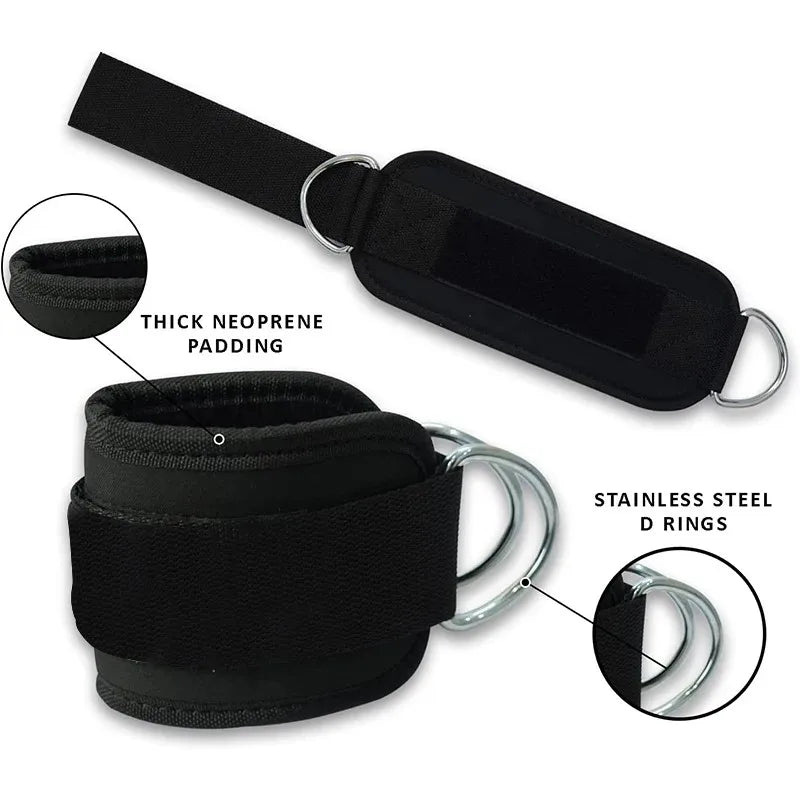 Fitness Gantry Ankle Buckle Training Leg and Hip Training Device Double D Tension Foot Ring Legging Strap Ankle Accessories