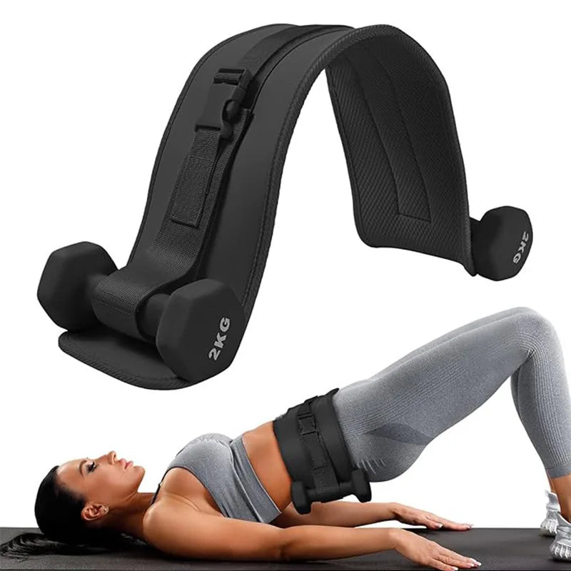 Multifunctional Gym Equipments for Home Workouts Fitness Goods Hip Thrust Belt Pad for Dumbbells Plates Comfortable Scratch Free