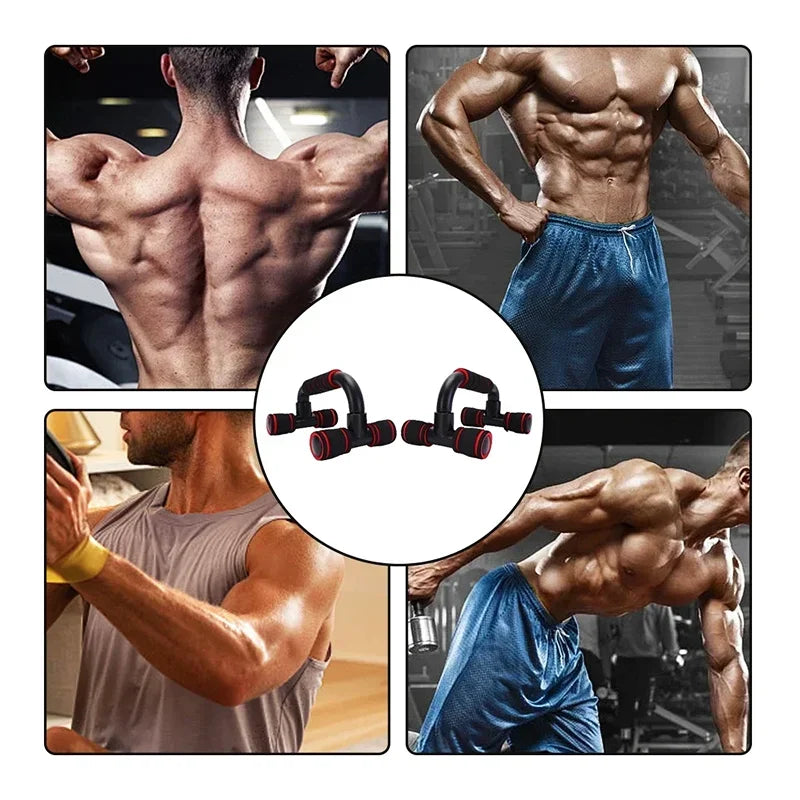 New U-shaped push-up stands for family fitness muscle training and fitness equipment (1 pair) - sponge handle fitness tool