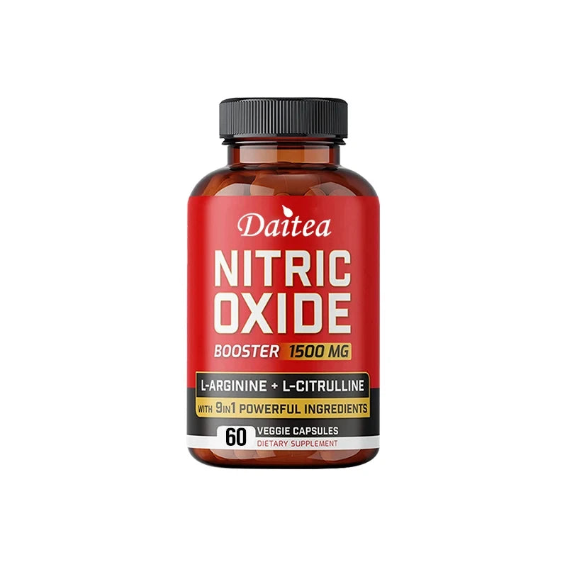Nitric Oxide Capsules - Helps Improve Workout Performance, Muscle Growth and Strengthening, Physical Fitness