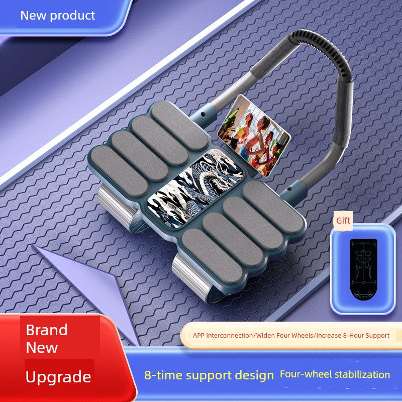 Abdominal Wheel Automatic Rebound 2024 New Arrival Elbow Support Four-Wheel Abdominal Wheel For Home Sports Fitness Equipment Exercise