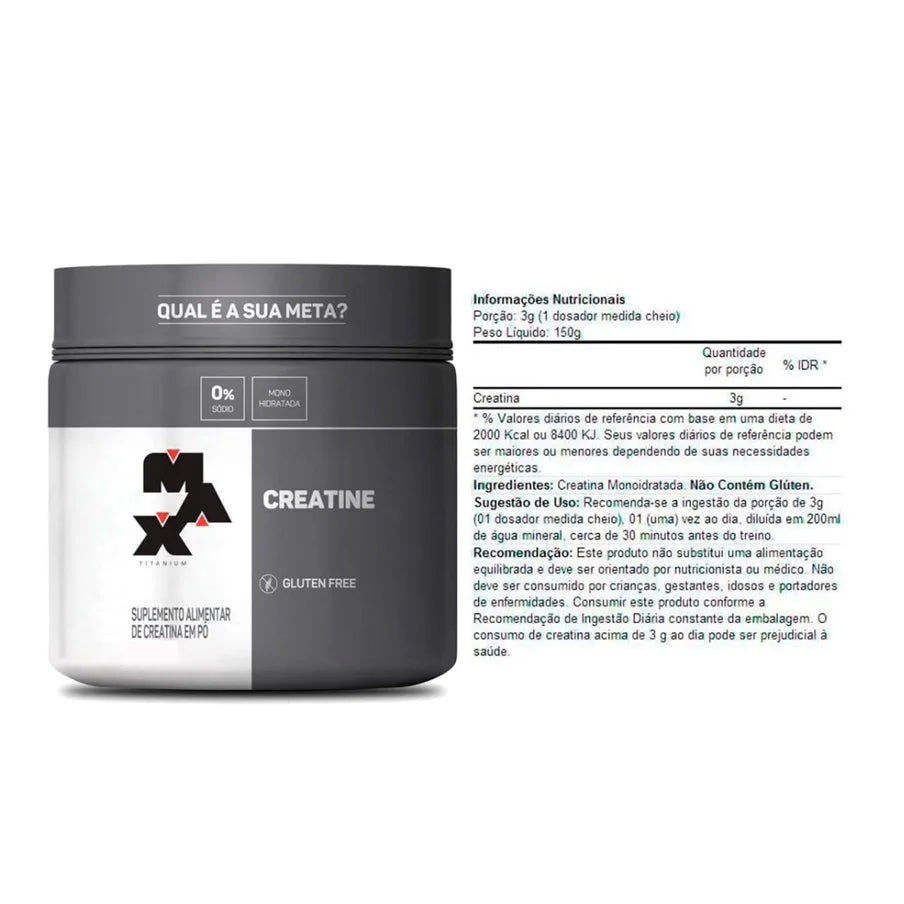 MONOHYDRATED PURE CREATINE (300G) MAX TITANIUM