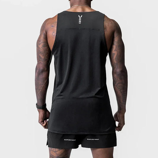 Men's Gym Tank Top Bodybuilding Sleeveless Shirt Quick Dry Fitness Vest Workout Running Sports Muscle Casual Summer Undershirt