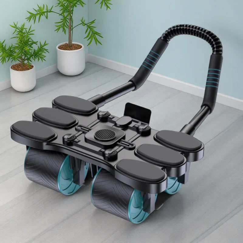 2025 model upgraded silent abdominal exercise wheel, with automatic rebound function, waist and abdominal muscle training equipm