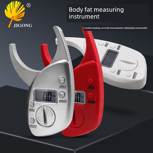 Body Fat Clip Sebum Clamp Measuring Body Fat Skinfold Thickness Measuring Meter For Home Hand-Held Digital Display Digital Subcutaneous Fat Ruler