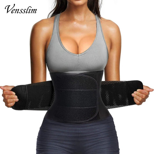 Vensslim Waist Trainer Belt for Women Belly Cincher Trimmer Corset Slimming Neoprene Body Shaper Sport Double Compression Girdle
