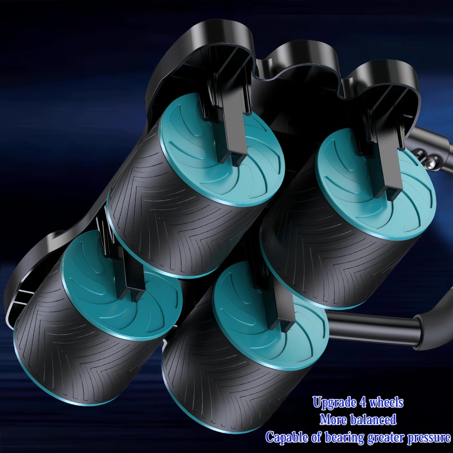 2025 model upgraded silent abdominal exercise wheel, with automatic rebound function, waist and abdominal muscle training equipm