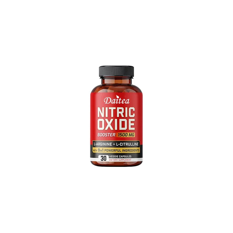 Nitric Oxide Capsules - Helps Improve Workout Performance, Muscle Growth and Strengthening, Physical Fitness