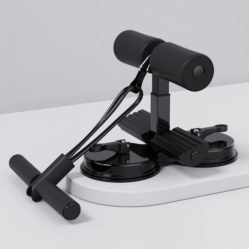 Abdominal Sit Up Equipment with Suction Cup Ankle Support Adjustable Exercise Fitness Indoor Core Workout Physical Training