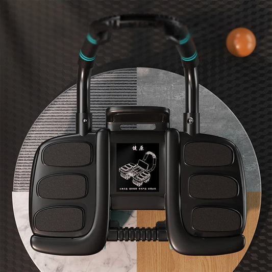 Abdominal Exercise Wheel with 6 Elbow Support Outdoor Abdominal Rolling Wheel Foul Wheel Ab Roller Wheel Home Exercise Equipment