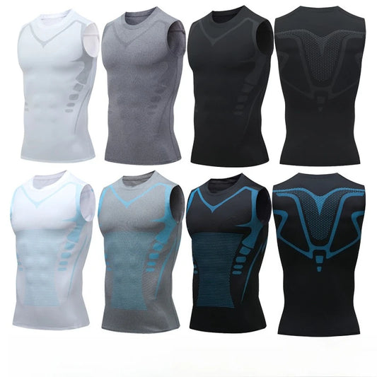 3D Printing Gym Clothes Men's Sleeveless Tights Running Basketball Training Clothes Tops Gym Vest Style Quick-dry Breathable Top