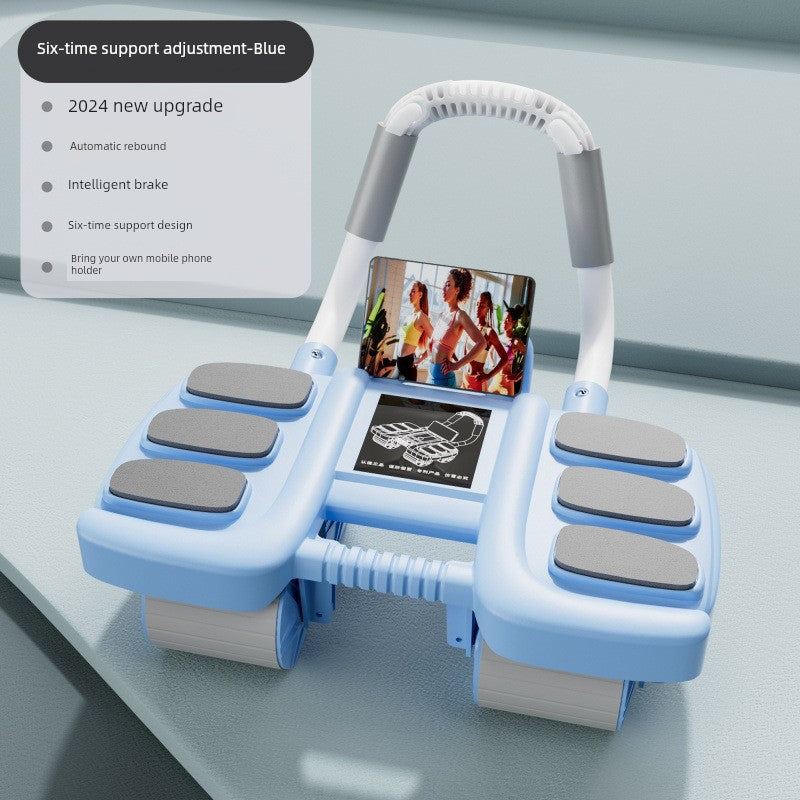 Abdominal Wheel Automatic Rebound 2024 New Arrival Elbow Support Four-Wheel Abdominal Wheel For Home Sports Fitness Equipment Exercise
